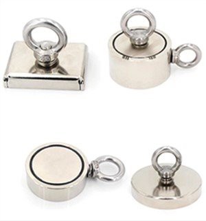 Makšķerēšanas magnēta divpusējas cilpskrūves